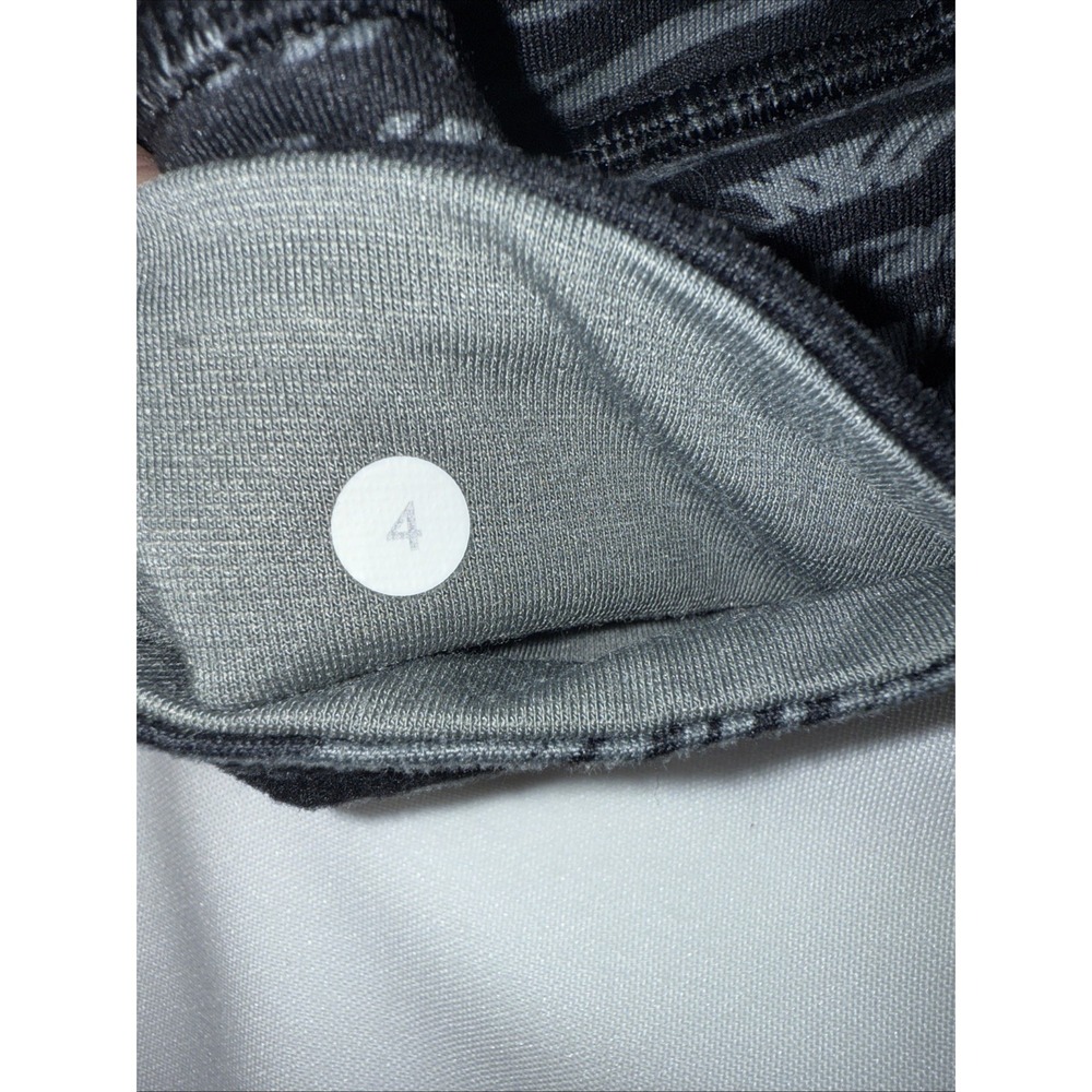 Lululemon Wunder Under Pant‎ Full-On Luon Roll Down Stripe Play Slate Black 4 - Picture 8 of 8